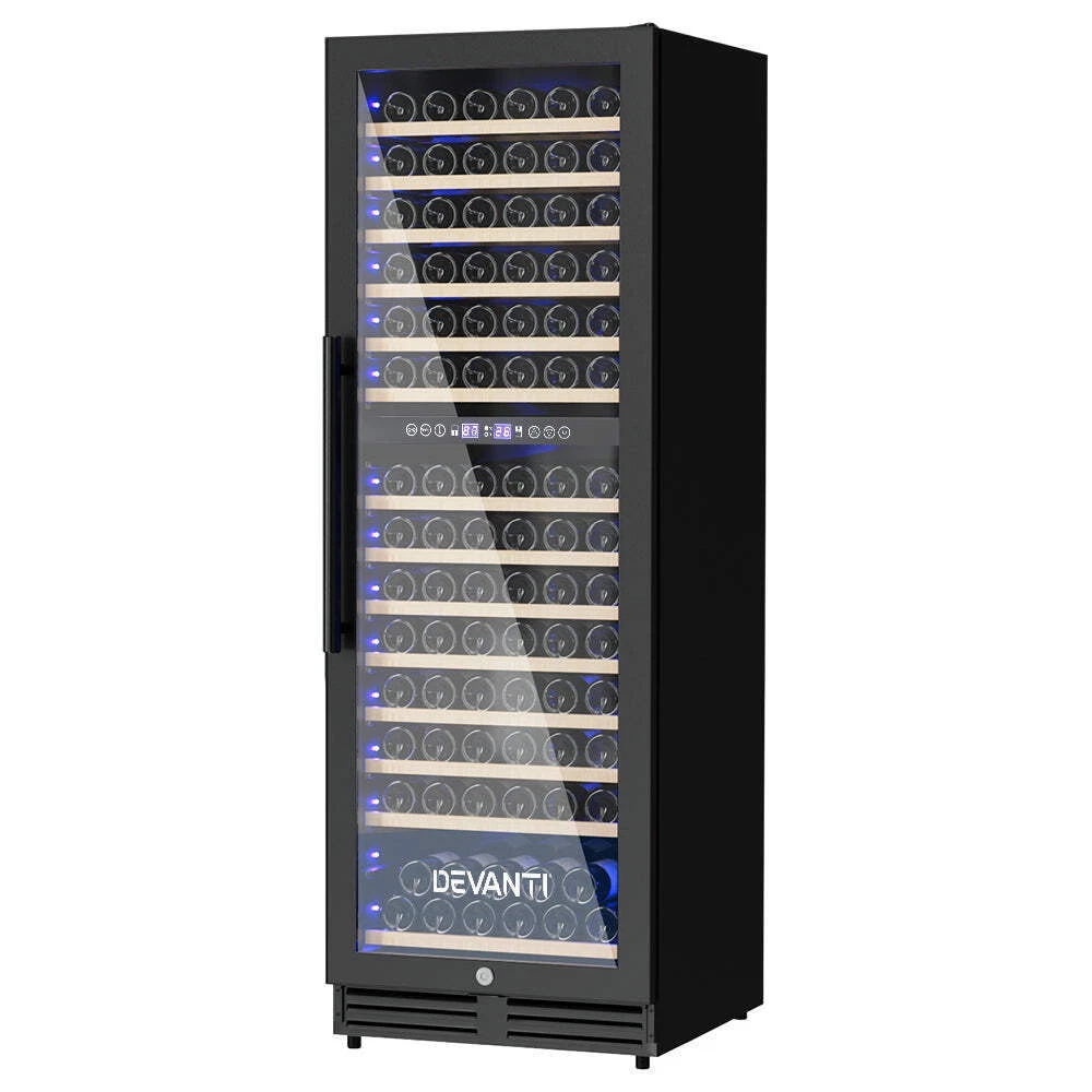 NNEDSZ Devanti Wine Fridge Cooler Dual Zone 154 Bo